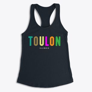 Toulon Illinois Color Pop Women's Racerback Tank