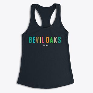 Bevil Oaks Texas Color Pop Women's Racerback Tank
