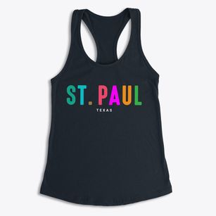 St. Paul Texas Color Pop Women's Racerback Tank