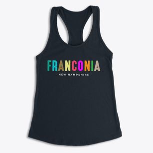 Franconia New Hampshire Color Pop Women's Racerback Tank
