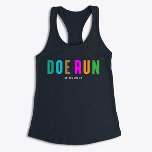 Doe Run Missouri Color Pop Women's Racerback Tank