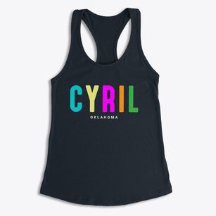 Cyril Oklahoma Color Pop Women's Racerback Tank
