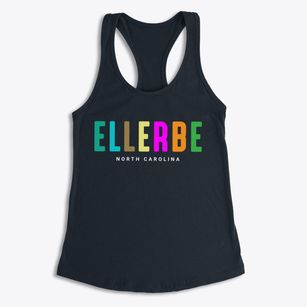 Ellerbe North Carolina Color Pop Women's Racerback Tank