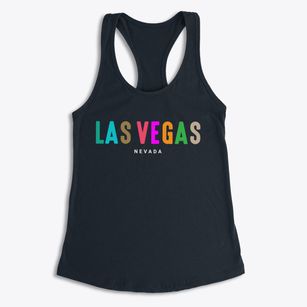 Las Vegas Nevada Color Pop Women's Racerback Tank