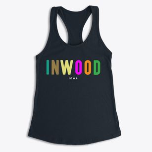 Inwood Iowa Color Pop Women's Racerback Tank
