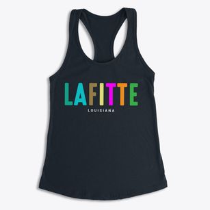 Lafitte Louisiana Color Pop Women's Racerback Tank