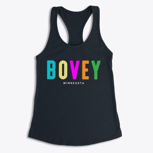 Bovey Minnesota Color Pop Women's Racerback Tank
