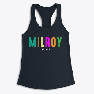 Milroy Indiana Color Pop Women's Racerback Tank