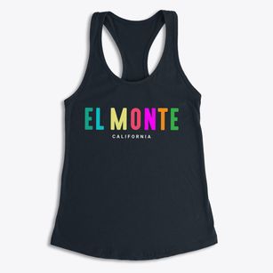 El Monte California Color Pop Women's Racerback Tank
