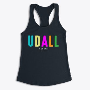 Udall Kansas Color Pop Women's Racerback Tank