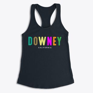 Downey California Color Pop Women's Racerback Tank