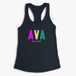 Ava New York Color Pop Women's Racerback Tank