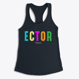 Ector Texas Color Pop Women's Racerback Tank