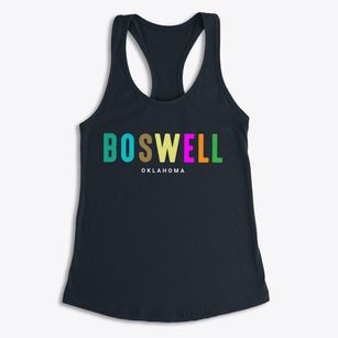 Boswell Oklahoma Color Pop Women's Racerback Tank