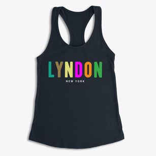 Lyndon New York Color Pop Women's Racerback Tank