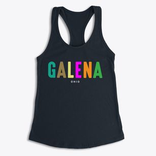 Galena Ohio Color Pop Women's Racerback Tank