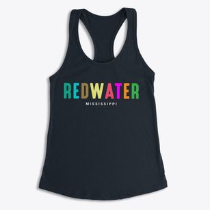 Redwater Mississippi Color Pop Women's Racerback Tank
