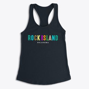 Rock Island Oklahoma Color Pop Women's Racerback Tank