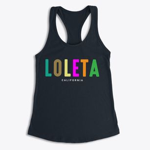 Loleta California Color Pop Women's Racerback Tank