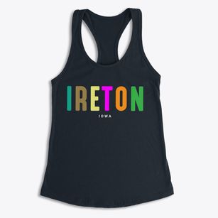 Ireton Iowa Color Pop Women's Racerback Tank