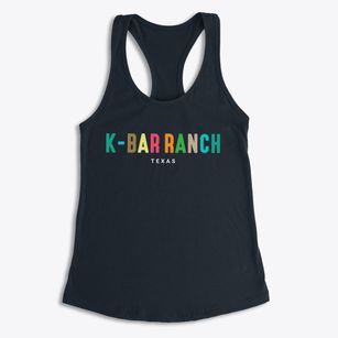 K-bar Ranch Texas Color Pop Women's Racerback Tank