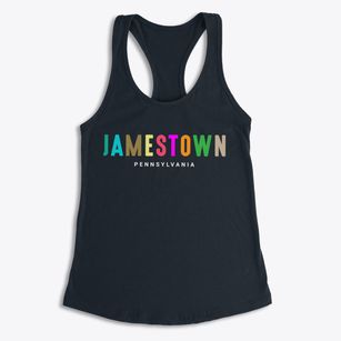 Jamestown Pennsylvania Color Pop Women's Racerback Tank