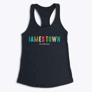 James Town Wyoming Color Pop Women's Racerback Tank