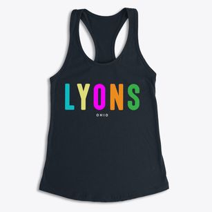 Lyons Ohio Color Pop Women's Racerback Tank