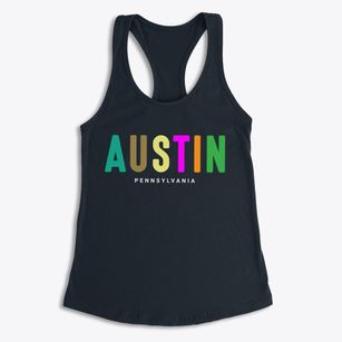 Austin Pennsylvania Color Pop Women's Racerback Tank