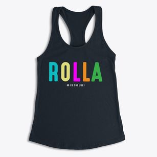 Rolla Missouri Color Pop Women's Racerback Tank