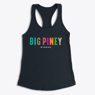 Big Piney Wyoming Color Pop Women's Racerback Tank