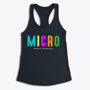 Micro North Carolina Color Pop Women's Racerback Tank