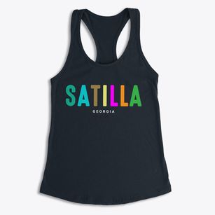 Satilla Georgia Color Pop Women's Racerback Tank