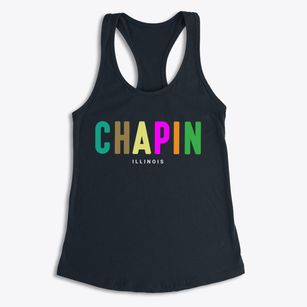 Chapin Illinois Color Pop Women's Racerback Tank