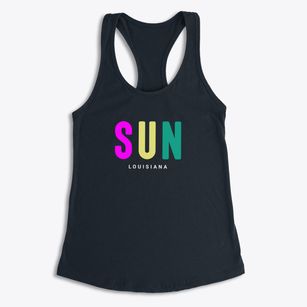 Sun Louisiana Color Pop Women's Racerback Tank