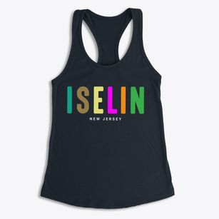 Iselin New Jersey Color Pop Women's Racerback Tank