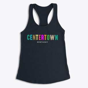 Centertown Kentucky Color Pop Women's Racerback Tank