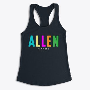Allen New York Color Pop Women's Racerback Tank