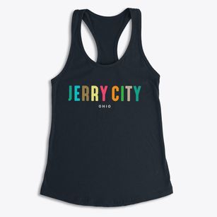 Jerry City Ohio Color Pop Women's Racerback Tank