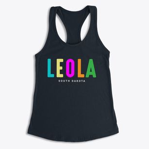 Leola South Dakota Color Pop Women's Racerback Tank