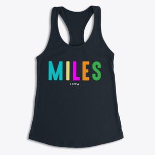 Miles Iowa Color Pop Women's Racerback Tank