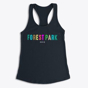 Forest Park Ohio Color Pop Women's Racerback Tank