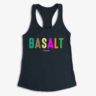 Basalt Idaho Color Pop Women's Racerback Tank