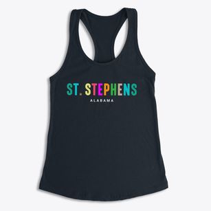 St. Stephens Alabama Color Pop Women's Racerback Tank
