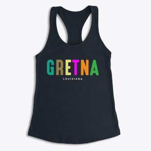Gretna Louisiana Color Pop Women's Racerback Tank