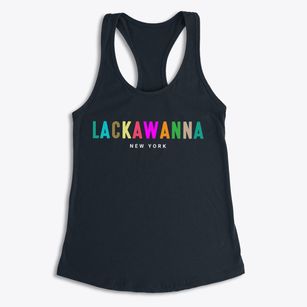 Lackawanna New York Color Pop Women's Racerback Tank
