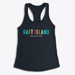 Raft Island Washington Color Pop Women's Racerback Tank