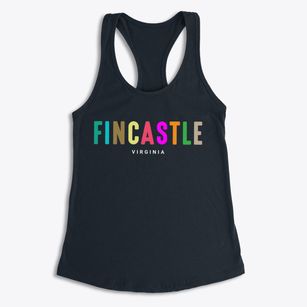 Fincastle Virginia Color Pop Women's Racerback Tank