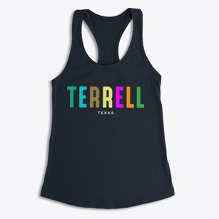 Terrell Texas Color Pop Women's Racerback Tank