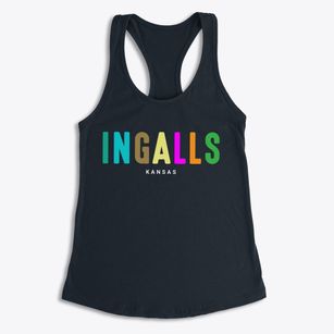 Ingalls Kansas Color Pop Women's Racerback Tank